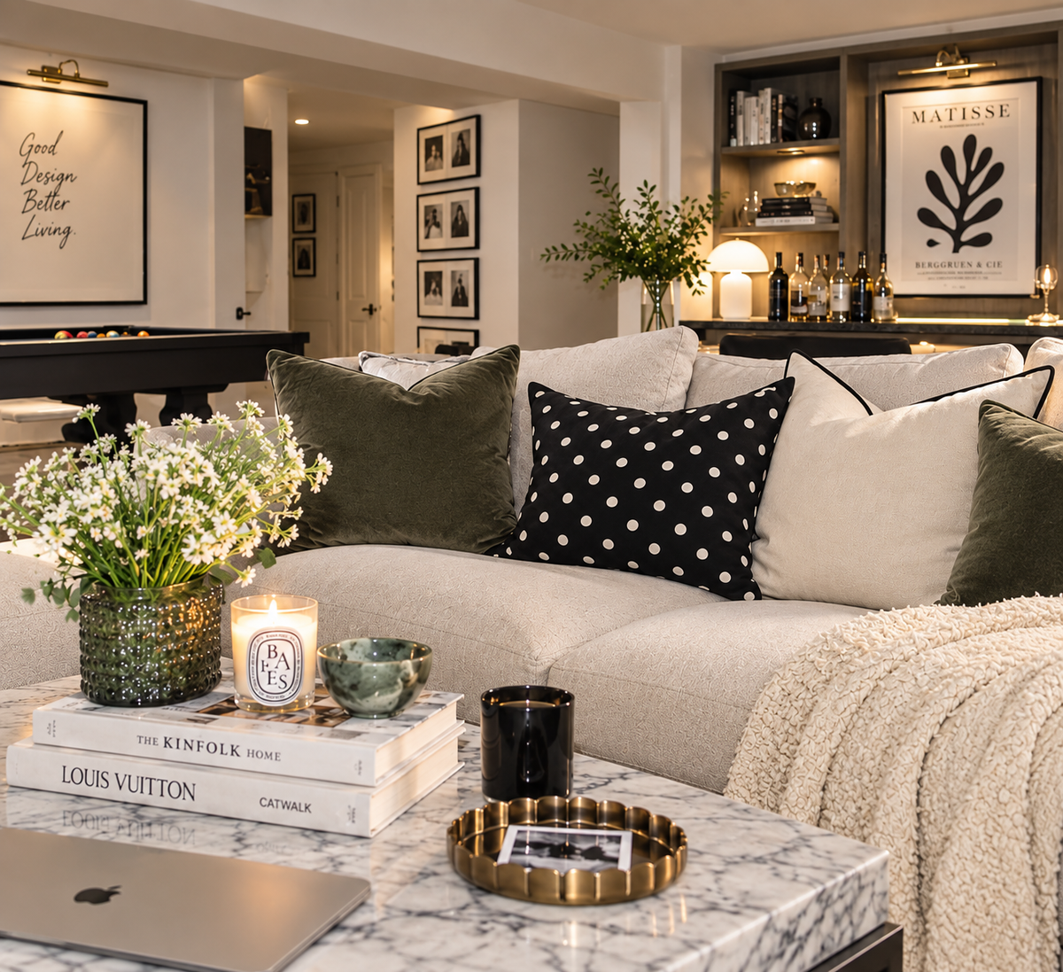 Chic Polka Dot Cushion Cover