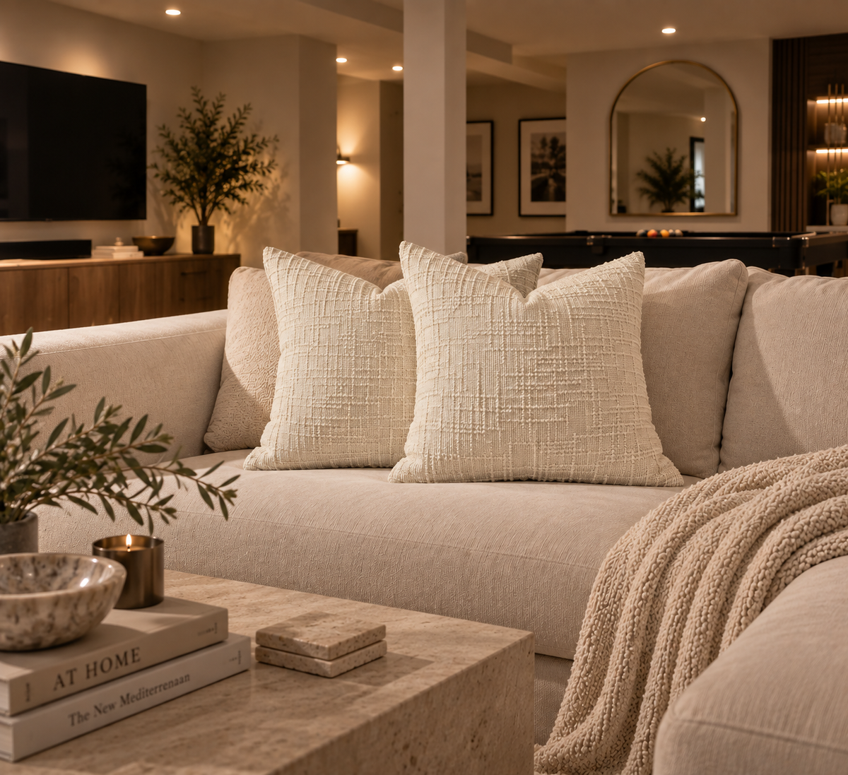 Textured Chenille Cushion Cover