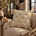 Tufted Pom-Pom Cushion Cover